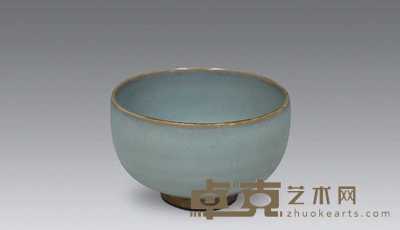 宋 均窑天蓝釉钵 高7cm；口径11.5cm；底径5.5cm